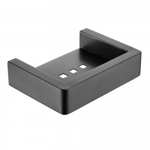 Cavallo Gun Metal Grey Square Soap Dish